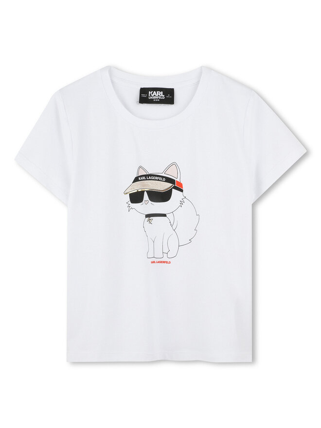 Karl Lagerfeld Kids Karl Lagerfeld Kids T-Shirt Z30492 D Weiß Regular Fit