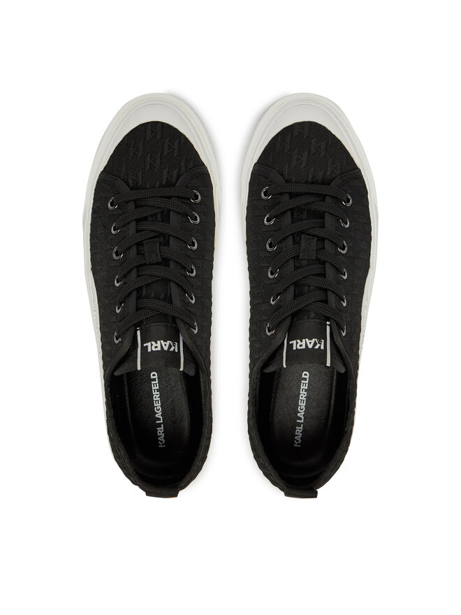 KARL LAGERFELD Sneakers aus Stoff KARL LAGERFELD Kampus Max V KL50516 Schwarz