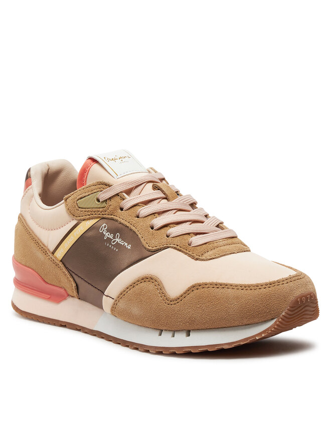 Pepe Jeans Снікерcи Pepe Jeans London Glam W PLS40006 Бежевий