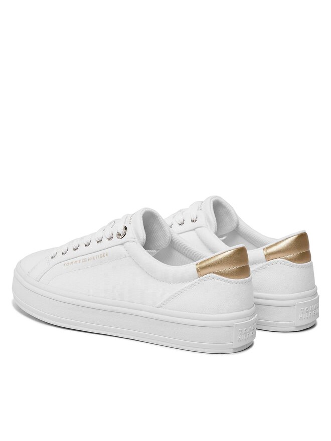 Tommy Hilfiger Sneakersy Tommy Hilfiger Essential Vulc Canvas Sneaker FW0FW07682 Bílá