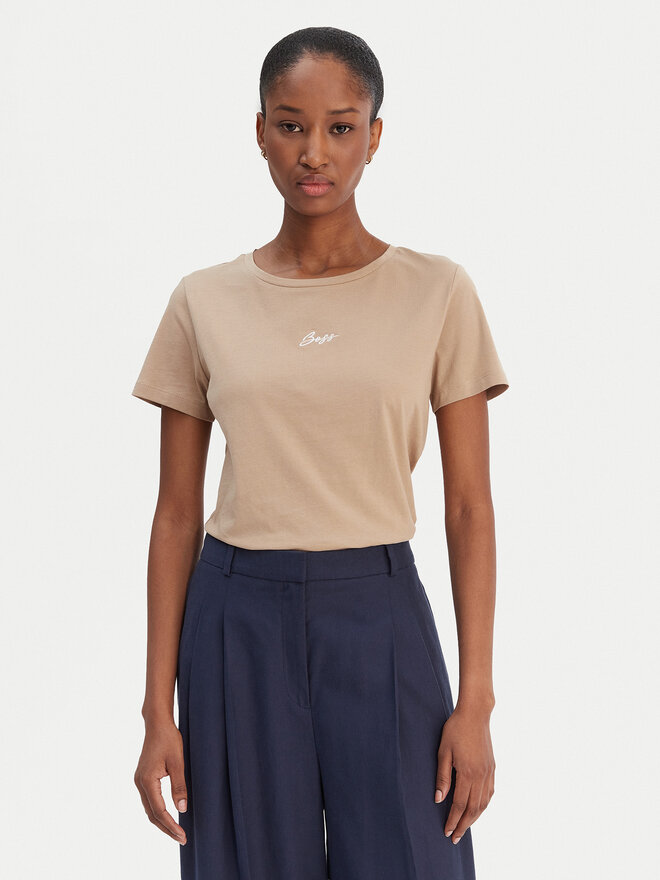 BOSS BOSS T-Shirt Elove 50554696 Beige Regular Fit