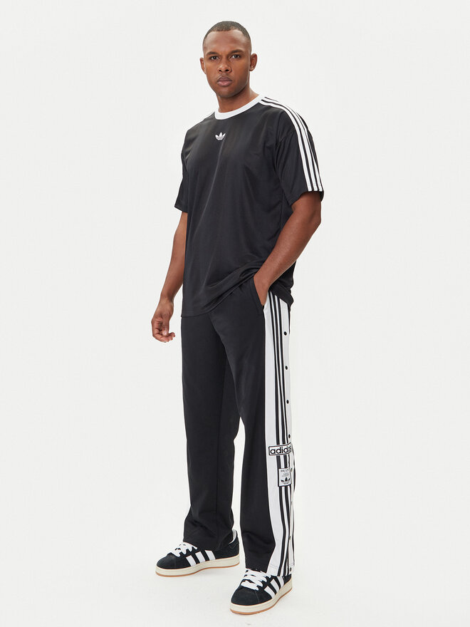 adidas adidas T-Shirt adicolor Jacquard JW5876 Schwarz Loose Fit