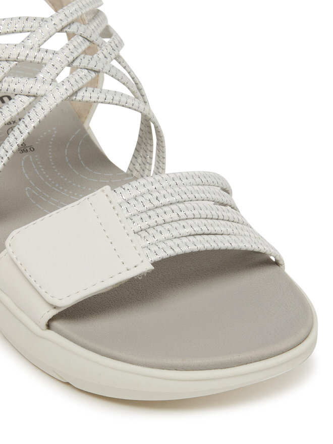 Sandały Jana 8-28766-42 Biały | eobuwie.com.pl