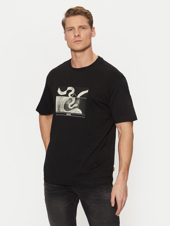 BOSS BOSS Camiseta 50534919 Negro Regular Fit