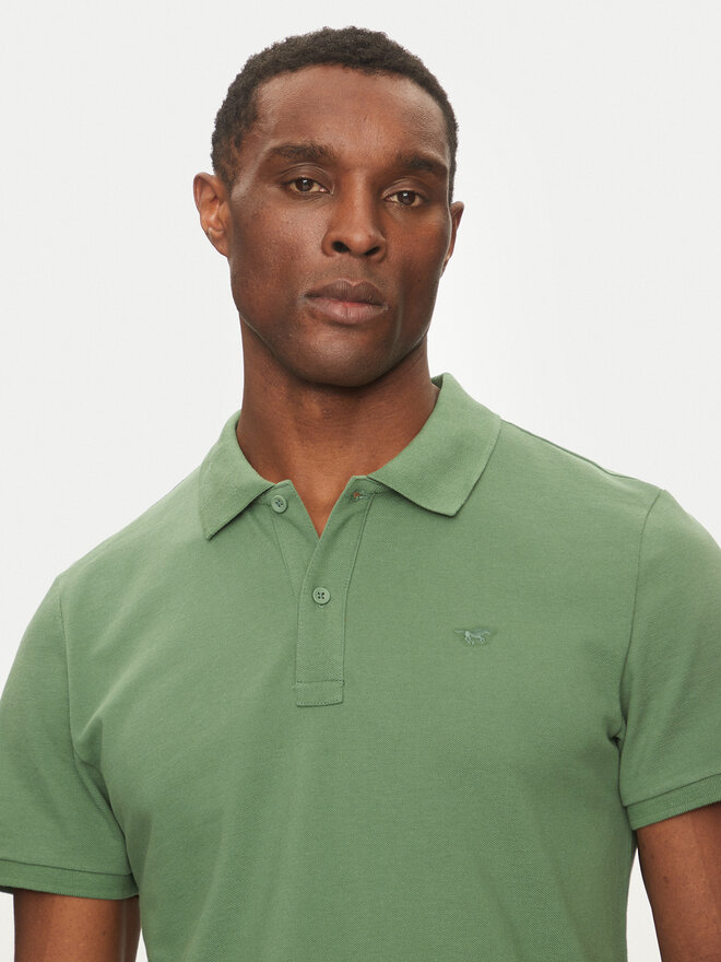 Mustang Mustang Polo marškinėliai Pierre 1016295 Žalia Slim Fit