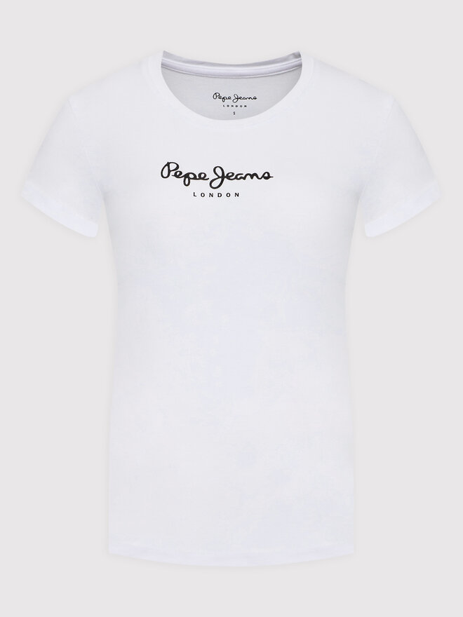 Pepe Jeans Pepe Jeans T-Shirt New Virgina PL505202 Weiß Slim Fit
