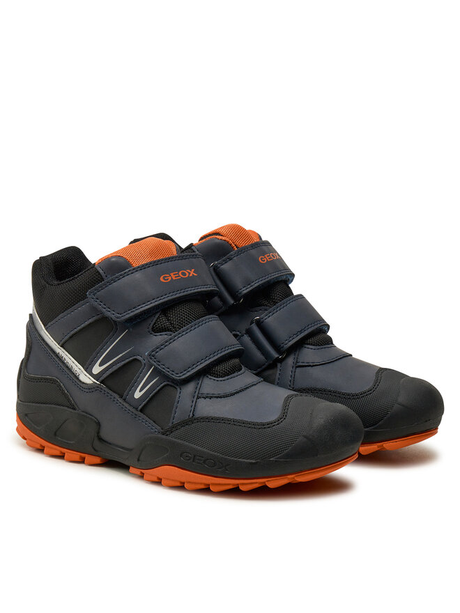 Geox Schnürschuhe Geox Jr New Savage B Abx J261WA 0MEFU C0659 D Dunkelblau