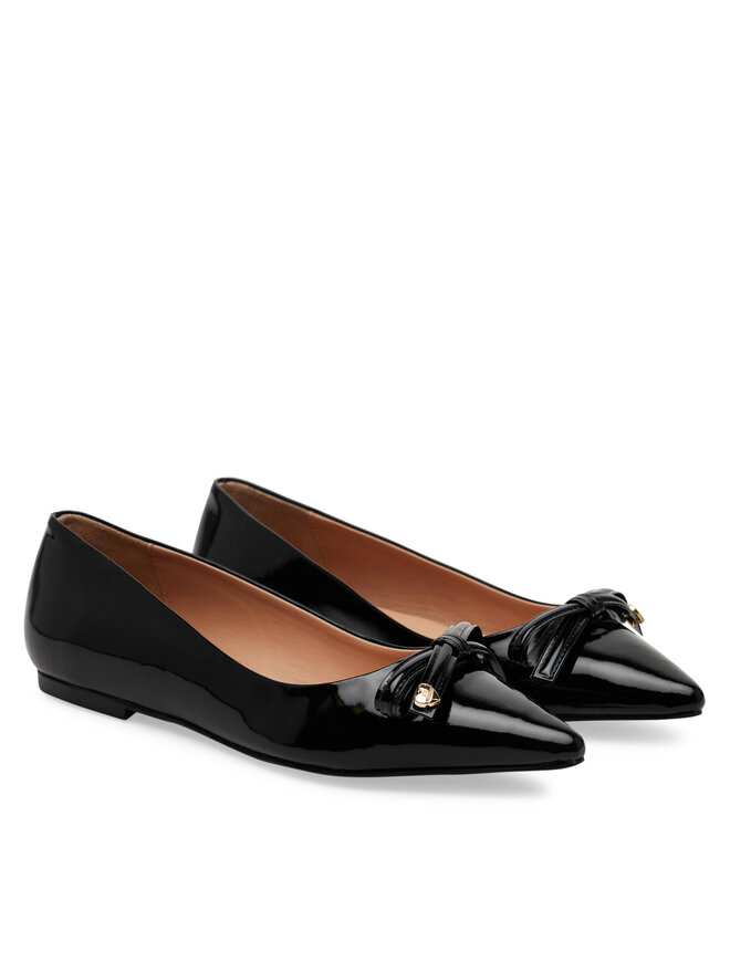 LOVE MOSCHINO Baleriny LOVE MOSCHINO JA11031G1MIH0000 Czarny