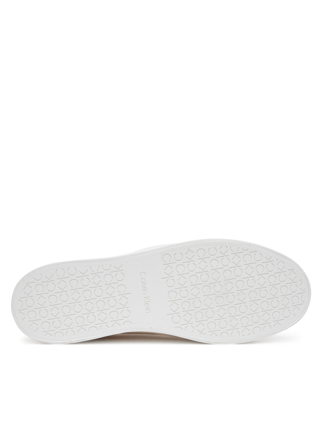 Calvin Klein Сникърси Calvin Klein Vulc Lace Up - Jacq HW0HW02412 Екрю