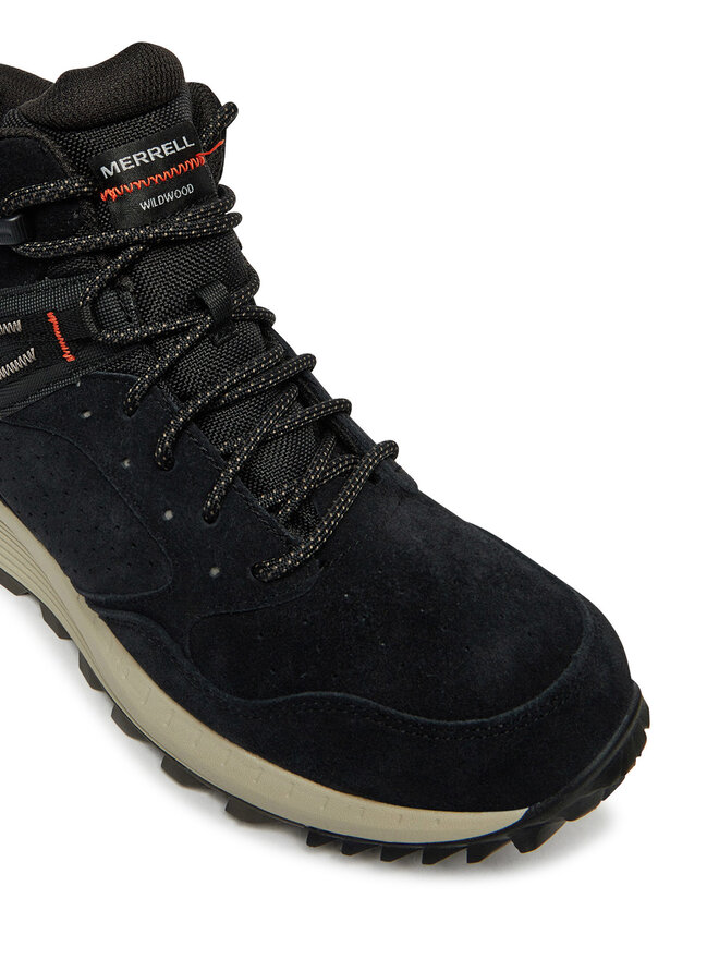 Merrell Schnürstiefeletten Merrell Wildwood Mid Ltr Wp J068027 Schwarz