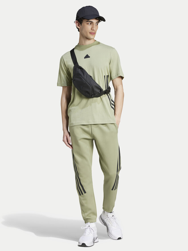adidas adidas Póló Future Icons 3-Stripes IY7736 Zöld Regular Fit