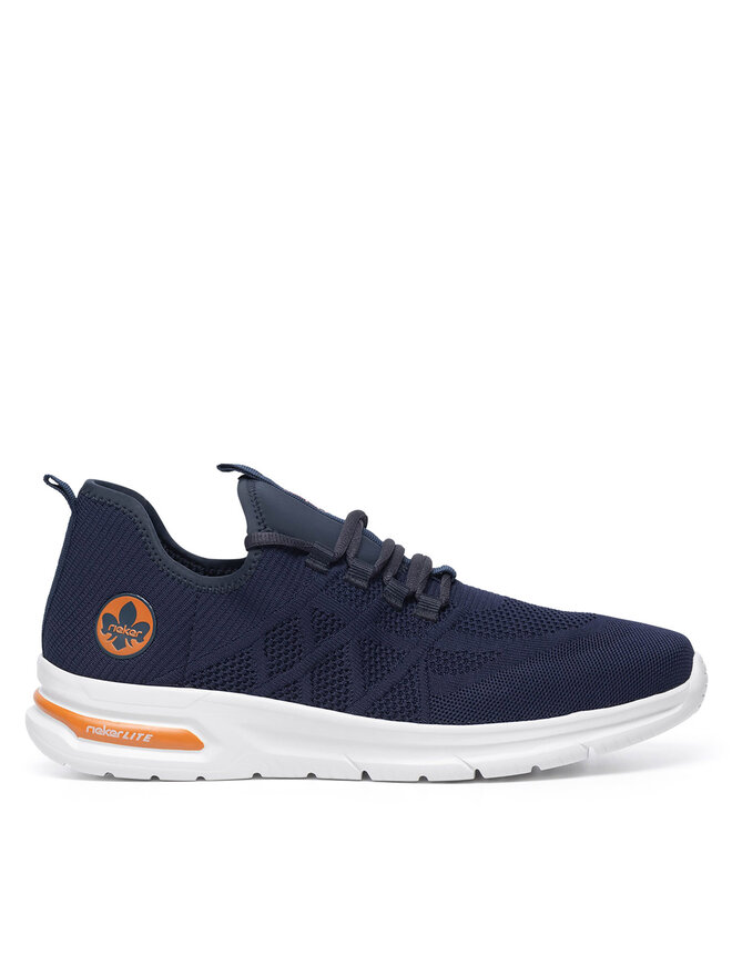 Rieker Sneakersy Rieker B7376-15 Modrá