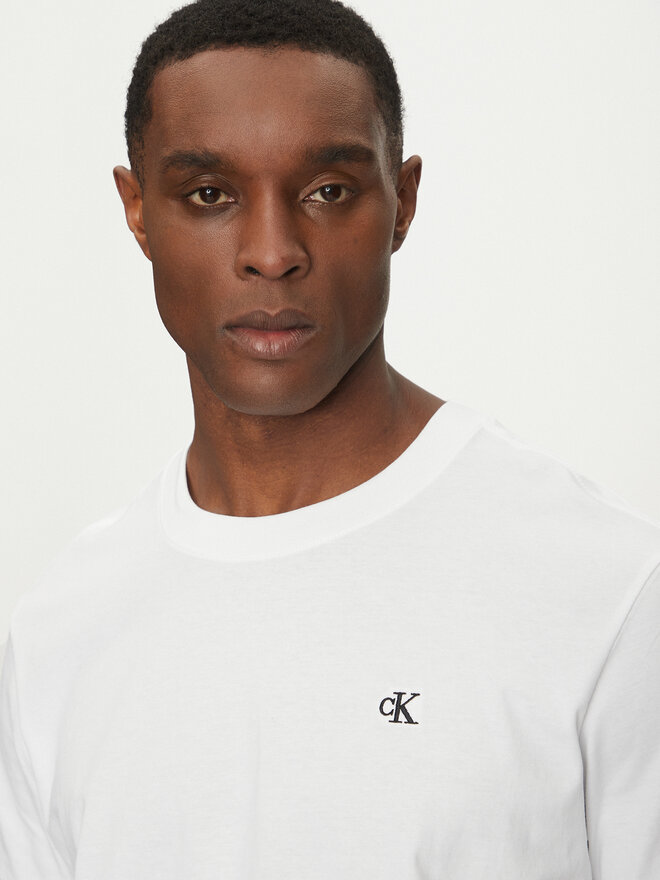Calvin Klein Jeans Calvin Klein Jeans T-Shirt Serif Font Graphic J30J327473 Λευκό Regular Fit
