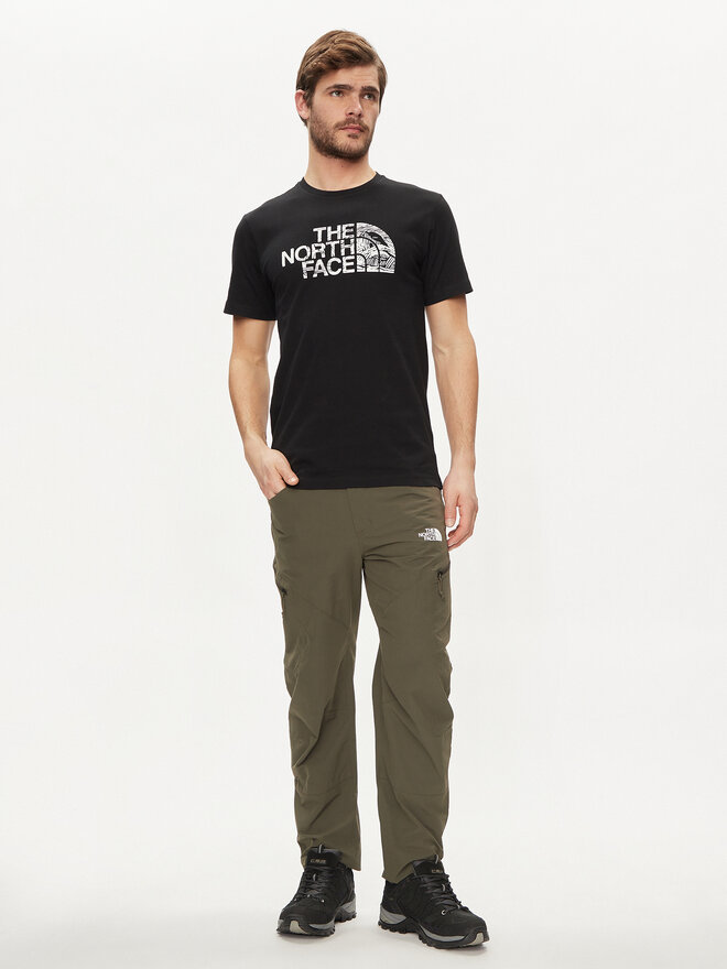 The North Face The North Face Marškinėliai Woodcut Dome NF0A87NX Juoda Regular Fit