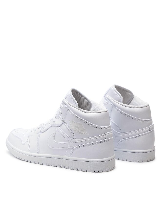 Nike Сникърси Nike Air Jordan 1 Mid 554724 136 Бял