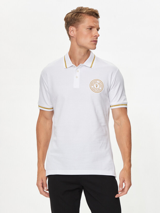 Versace Jeans Couture Versace Jeans Couture Pólóing 76GAGT02 Fehér Regular Fit