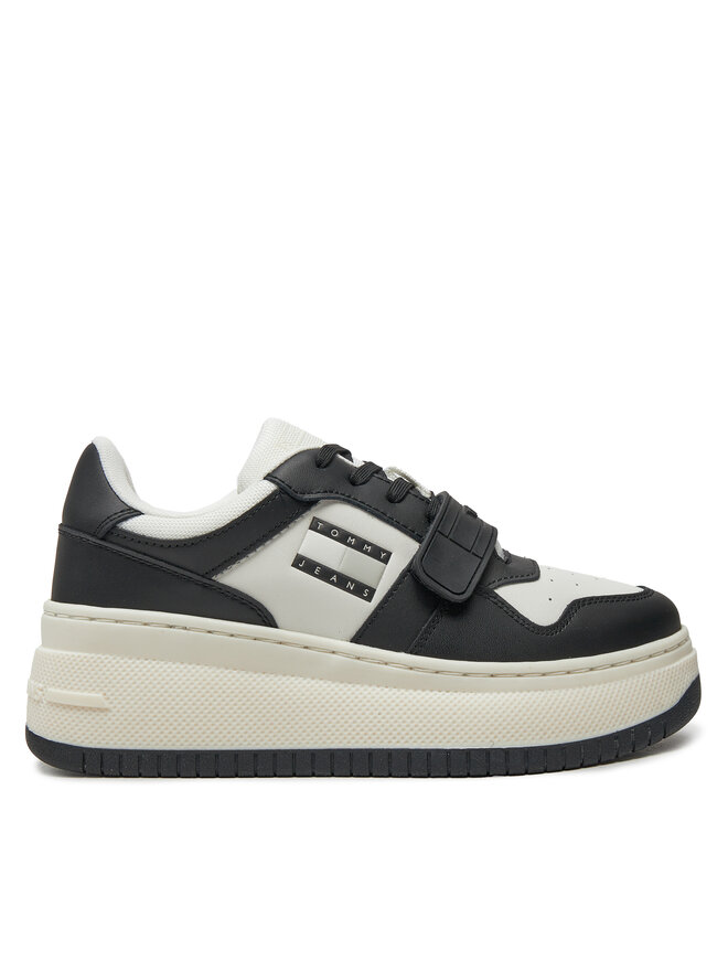 Tommy Jeans Αθλητικά Tommy Jeans Tjw Retro Basket Flatform Velcro EN0EN02573 Μαύρο