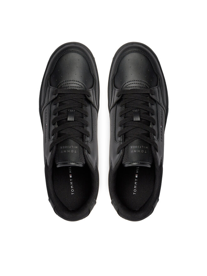 Tommy Hilfiger Αθλητικά Tommy Hilfiger Th Basket Core Leather Ess FM0FM05040 Μαύρο