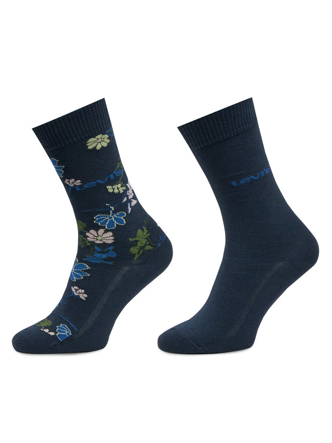 Levi's® 2er-Set hohe Damensocken Levi's® 701232252 Dunkelblau