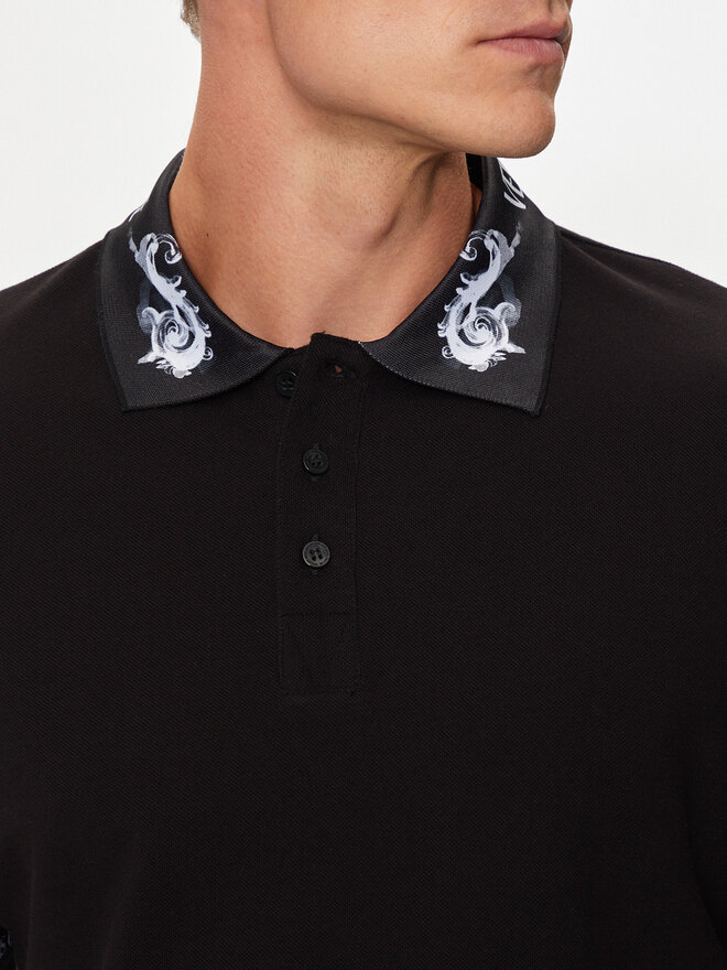 Versace Jeans Couture Versace Jeans Couture Polo 76GAGT00 Μαύρο Regular Fit