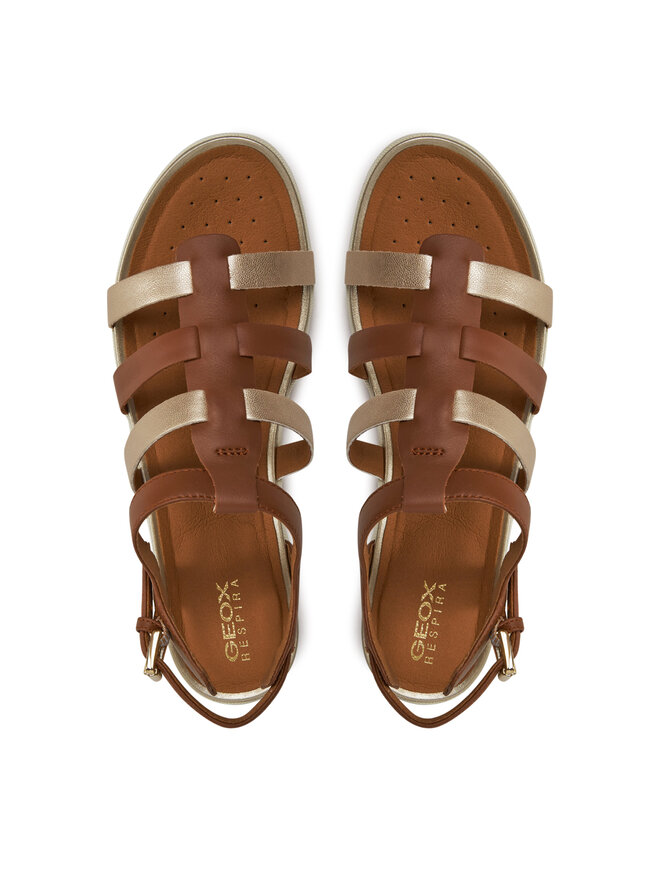Sandalen Geox D Sandal Vega D72R6A 085NF C6N2L Braun