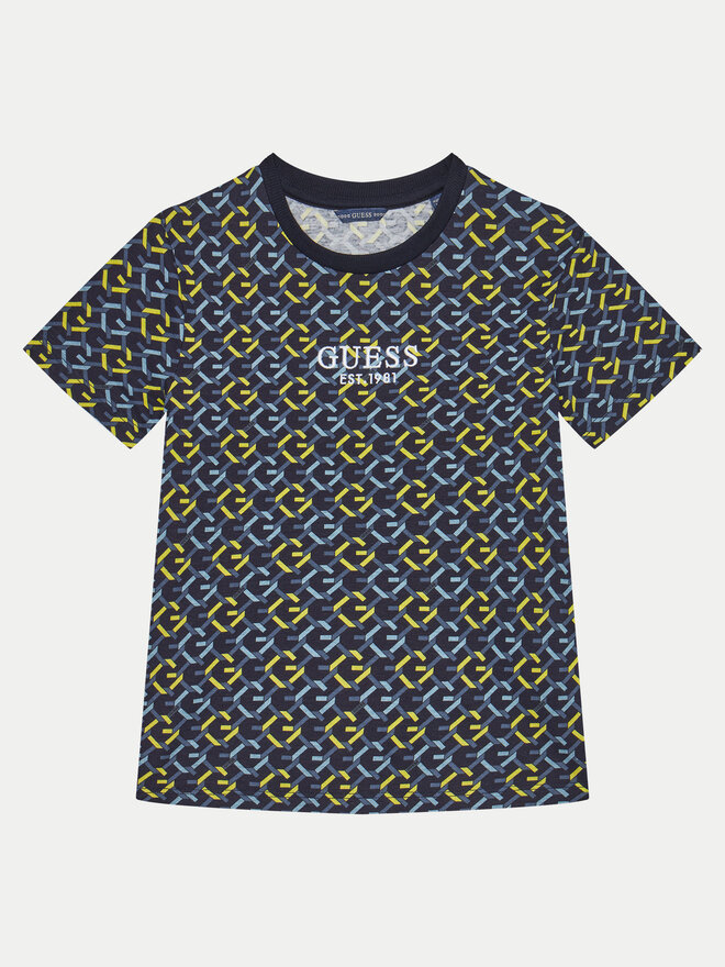 Guess Guess T-Shirt L5RI18 K8HM4 Dunkelblau Regular Fit