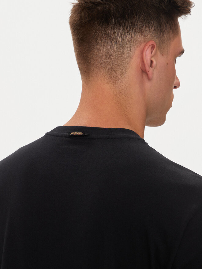 Napapijri Napapijri Marškinėliai S-Bollo NP0A4I3C Juoda Regular Fit