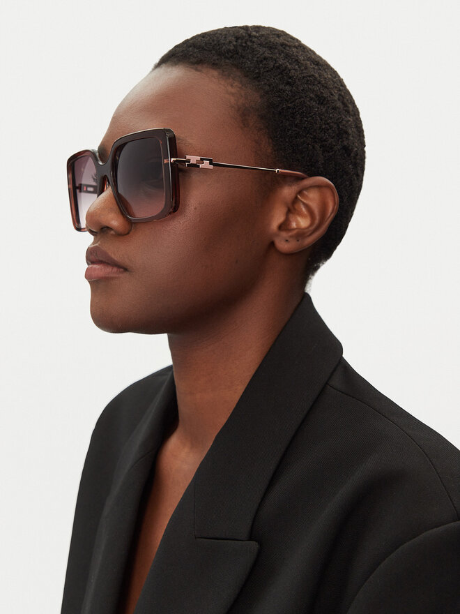 Trussardi Okulary przeciwsłoneczne Trussardi TSW9057 Brązowy