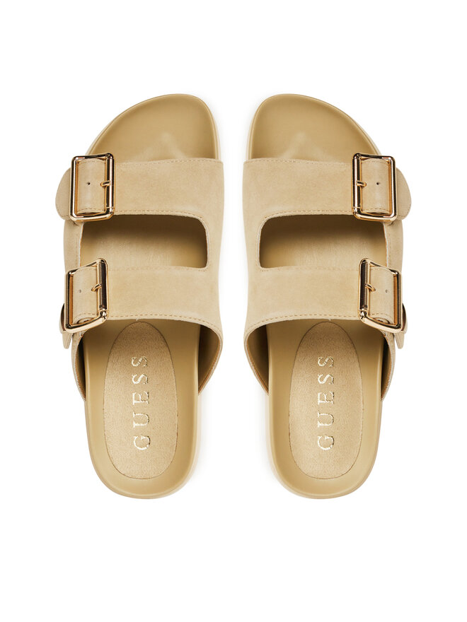 Guess Pantoletten Guess FLTFST SUE03 Beige