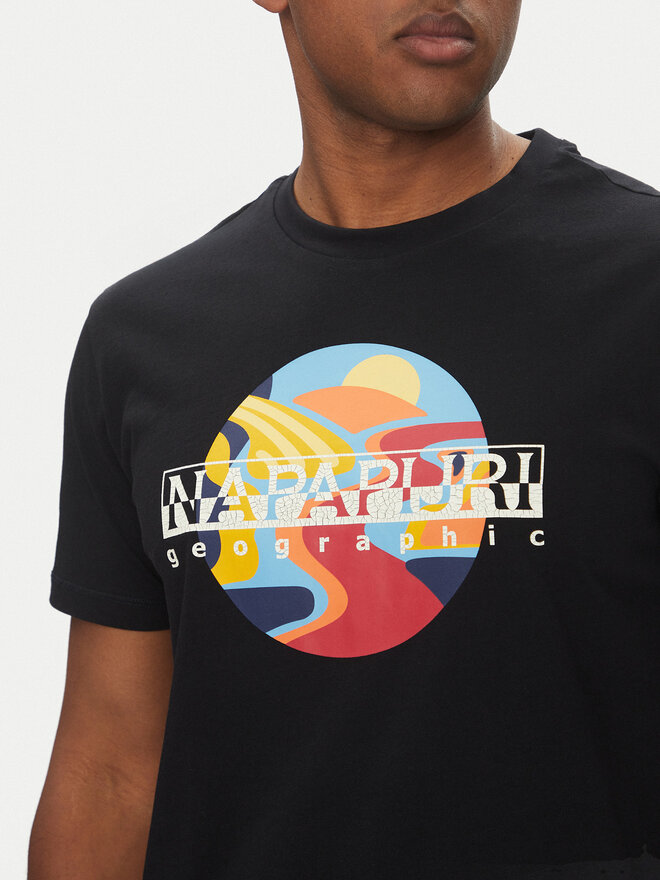 Napapijri Napapijri T-Shirt S-Valdor NP0A4IE6 Μαύρο Regular Fit