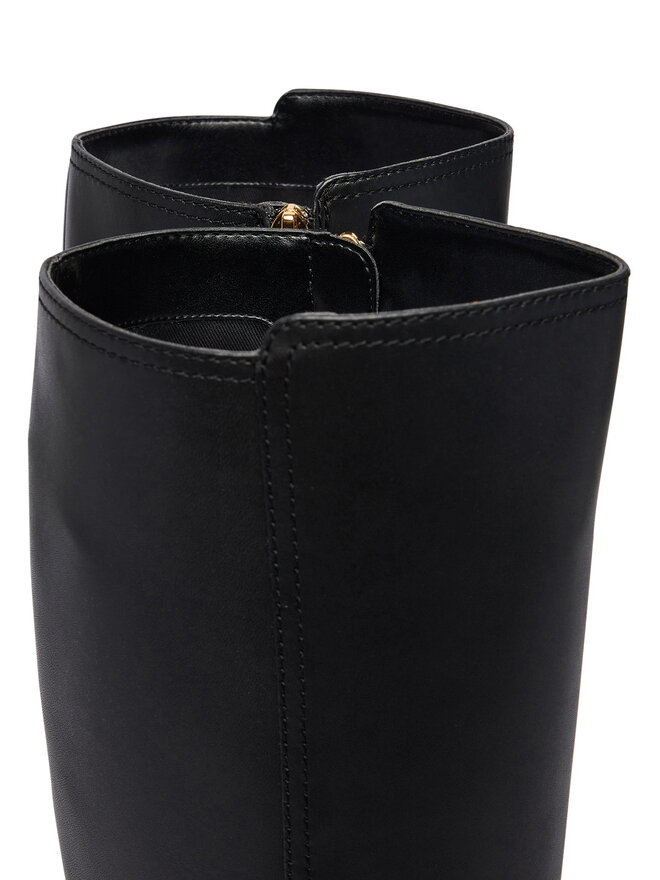 LAUREN RALPH LAUREN Klassische Stiefel LAUREN RALPH LAUREN Brooke II Calfskin Tall Boot 802974383004 Schwarz