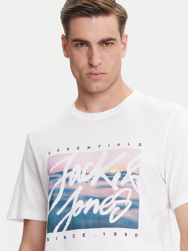 Jack&Jones Jack&Jones Marškinėliai Colton 12268438 Balta Standard Fit