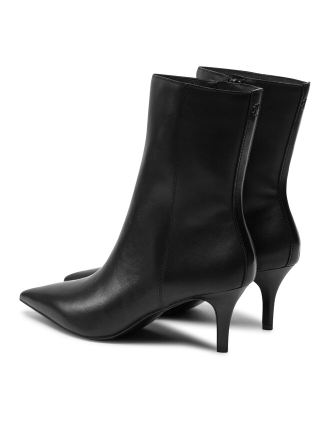 Calvin Klein Jeans Stiefeletten Calvin Klein Jeans 60Mm Stiletto Heel Bootie YW0YW01836 Schwarz