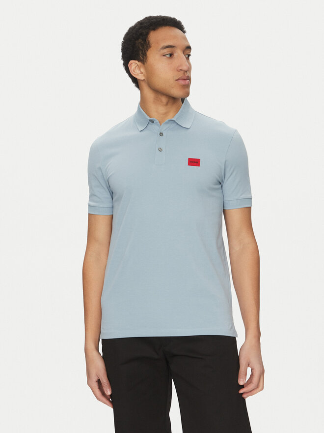 HUGO HUGO Поло Dereso232 50490770 Блакитний Slim Fit
