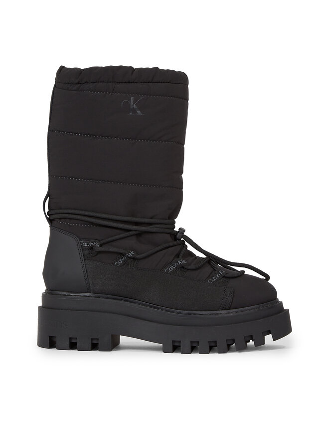 Calvin Klein Jeans Schneeschuhe Calvin Klein Jeans Flatform Snow Boot Nylon Wn YW0YW01146 Schwarz