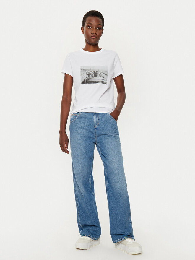 BOSS BOSS Camiseta 50541264 Blanco Regular Fit