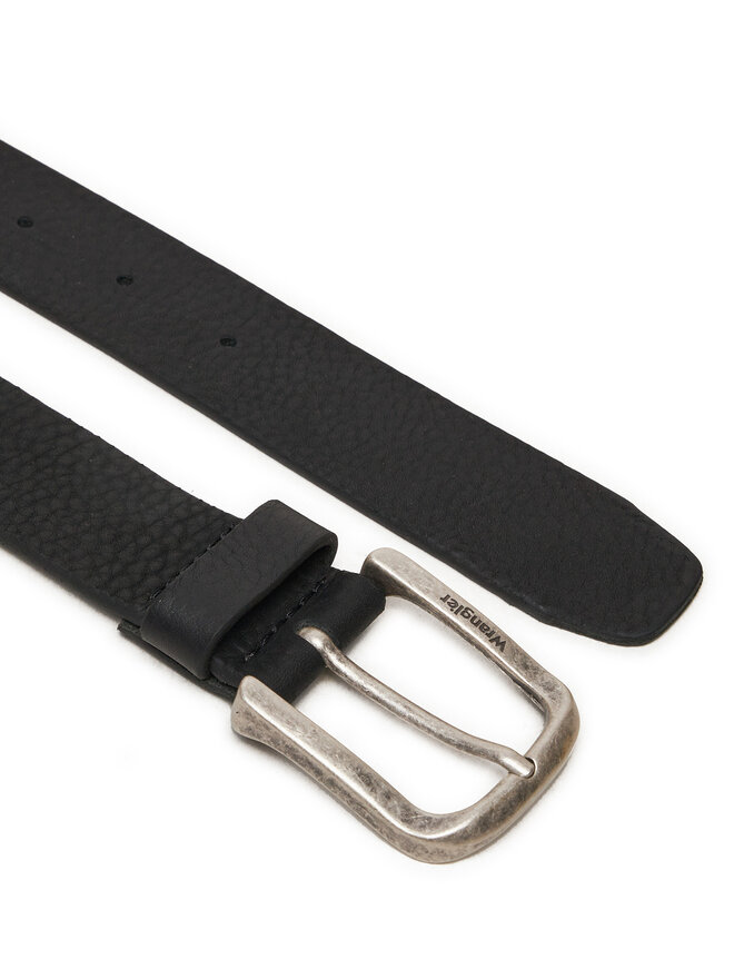 Wrangler Pasek Męski Wrangler Full Grain 112358071 Czarny