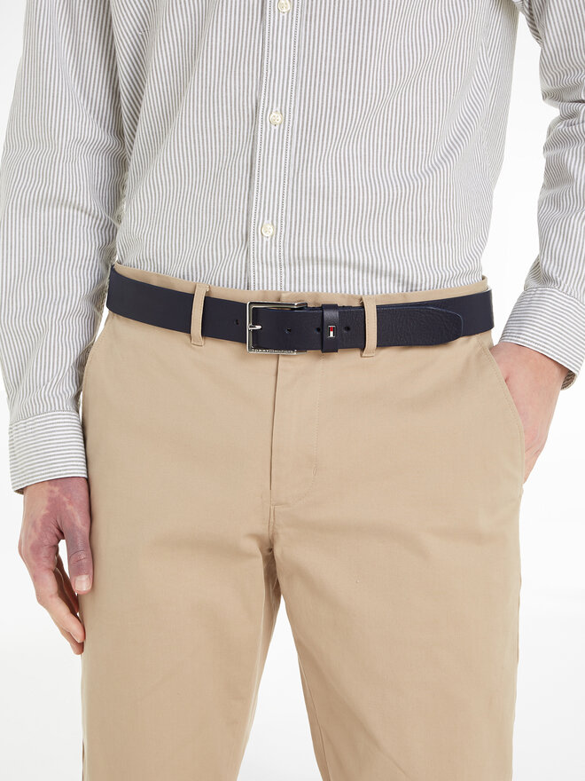 Tommy Hilfiger Чоловічий ремінь Tommy Hilfiger Oliver 3.5 Ext AM0AM11461 Cиній