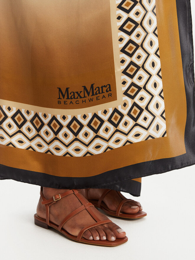 Max Mara Beachwear Naglavna ruta Max Mara Beachwear Ottico 2516541019 Rjava