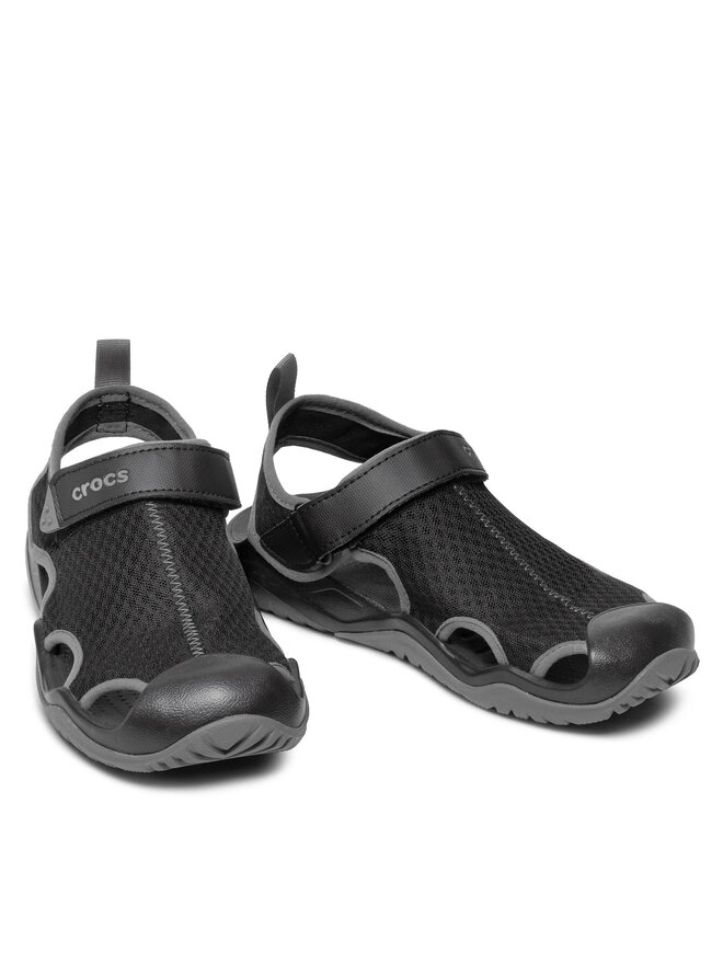 Crocs Sandalen Crocs Swiftwater Mesh Deck Sandal M 205289 Schwarz