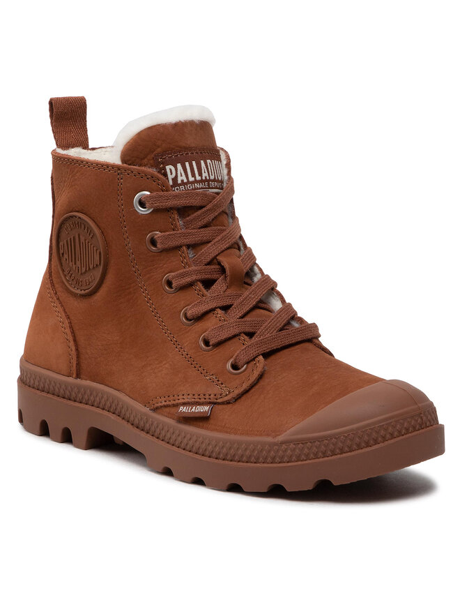 Palladium Schnürstiefeletten Palladium Pampa Hi Zip Wl 95982-200-M Braun
