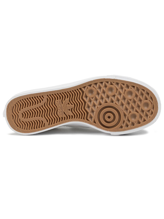 adidas Sneakers aus Stoff adidas Nizza Slip On EF1185 Weiß