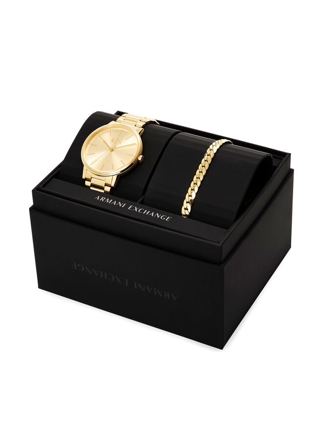Armani Exchange Zegarek Armani Exchange AX7144SET Złoty