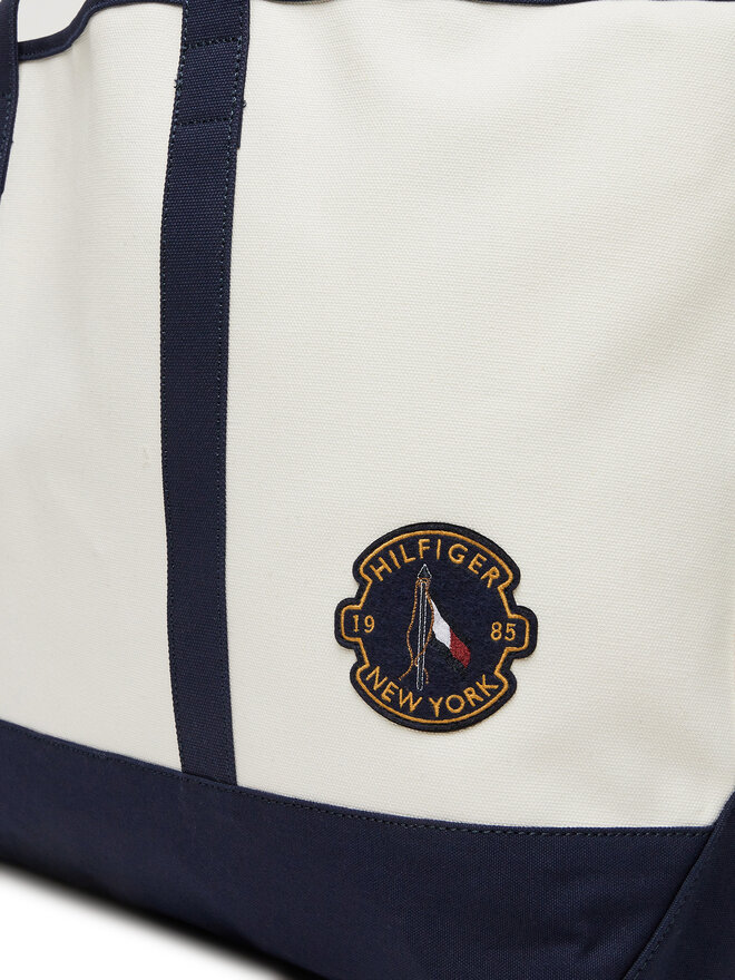 Tommy Hilfiger Дамска чанта Tommy Hilfiger Th Summer Tote AM0AM13557 Бял