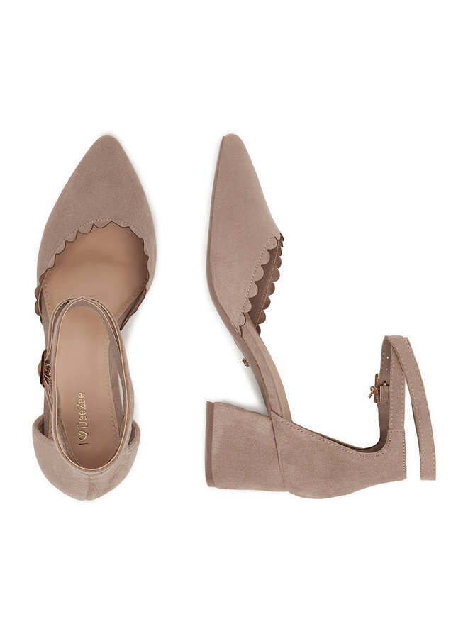 DeeZee Pumps DeeZee DF-82574-4 Beige