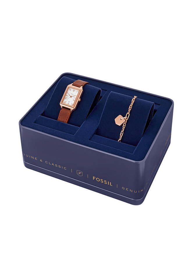 Fossil Zegarek Fossil ES5377SET Brązowy