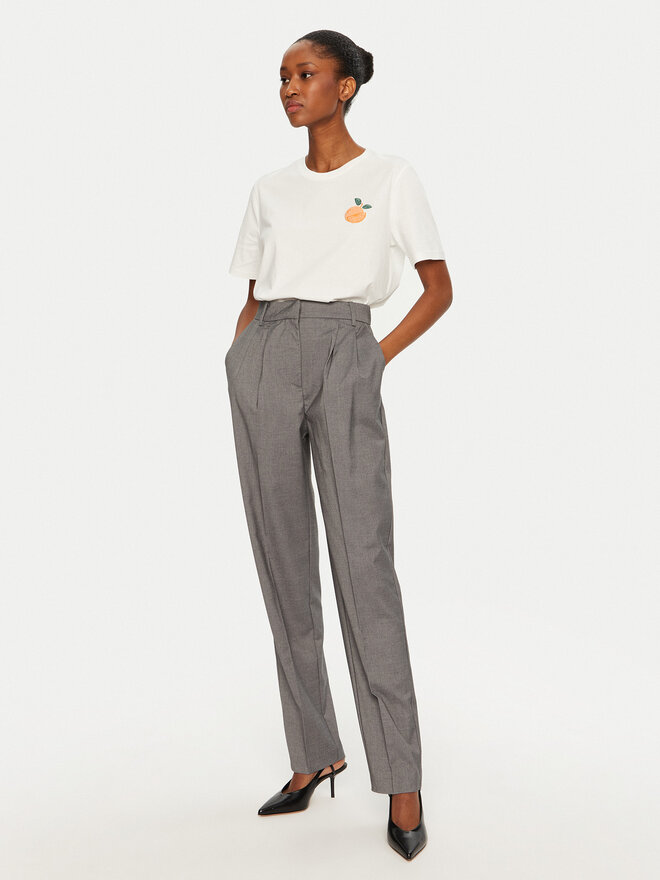 Vila Vila T-shirt Sybil 14097443 Bijela Regular Fit