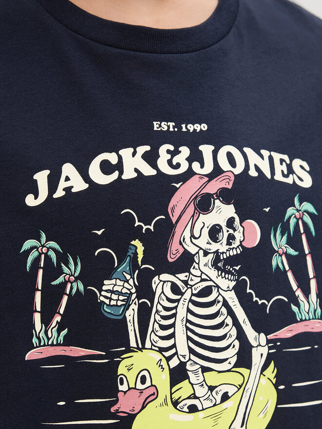 Jack&Jones Junior Jack&Jones Junior Póló Elijah 12269825 Sötétkék Regular Fit