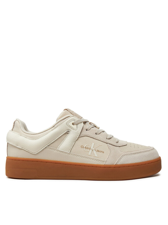 Calvin Klein Jeans Sneakers Calvin Klein Jeans Basket Cup Low Laceup Lth Ml Mtr YM0YM00994 Écru