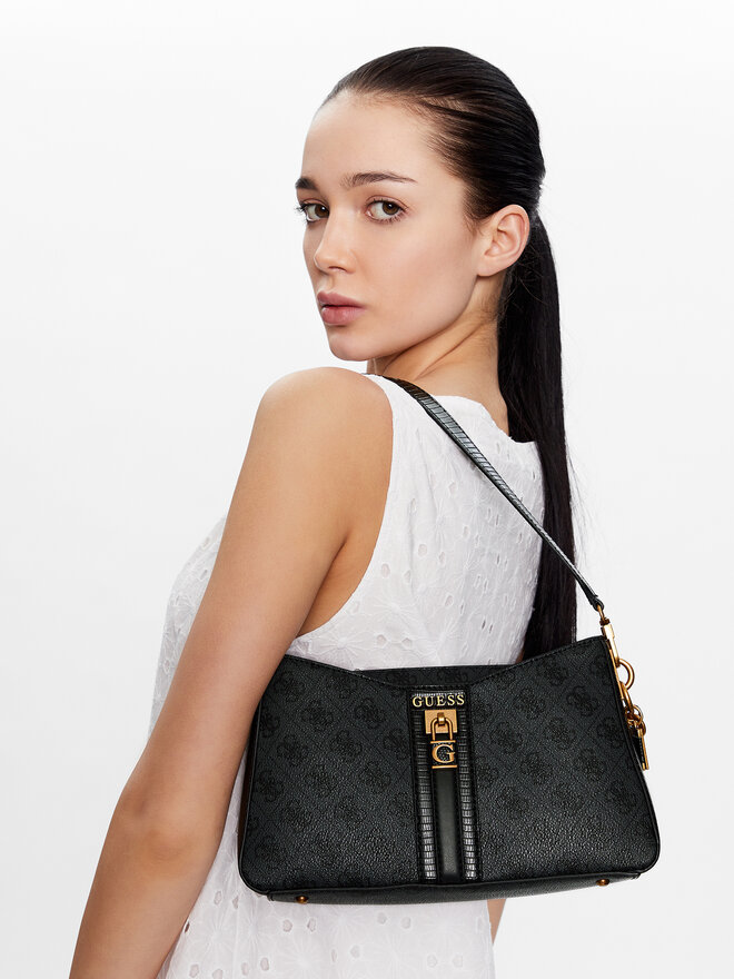 Сумка Guess Ginevra Logo (SB) HWSB86 75180 Сірий | evzuttya.com.ua